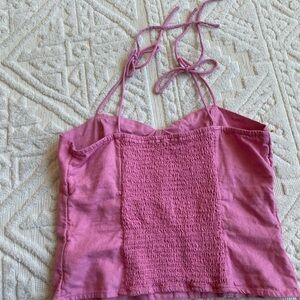 Pink Bow 🎀 Spaghetti Strap Tie Top